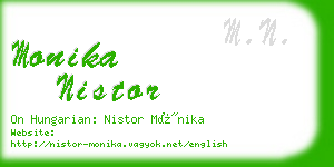 monika nistor business card